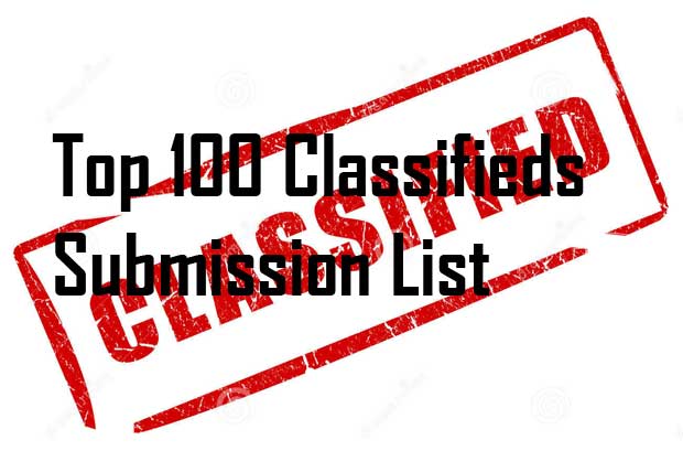 Top 100 High PR Free Classified Submission Sites List 2015